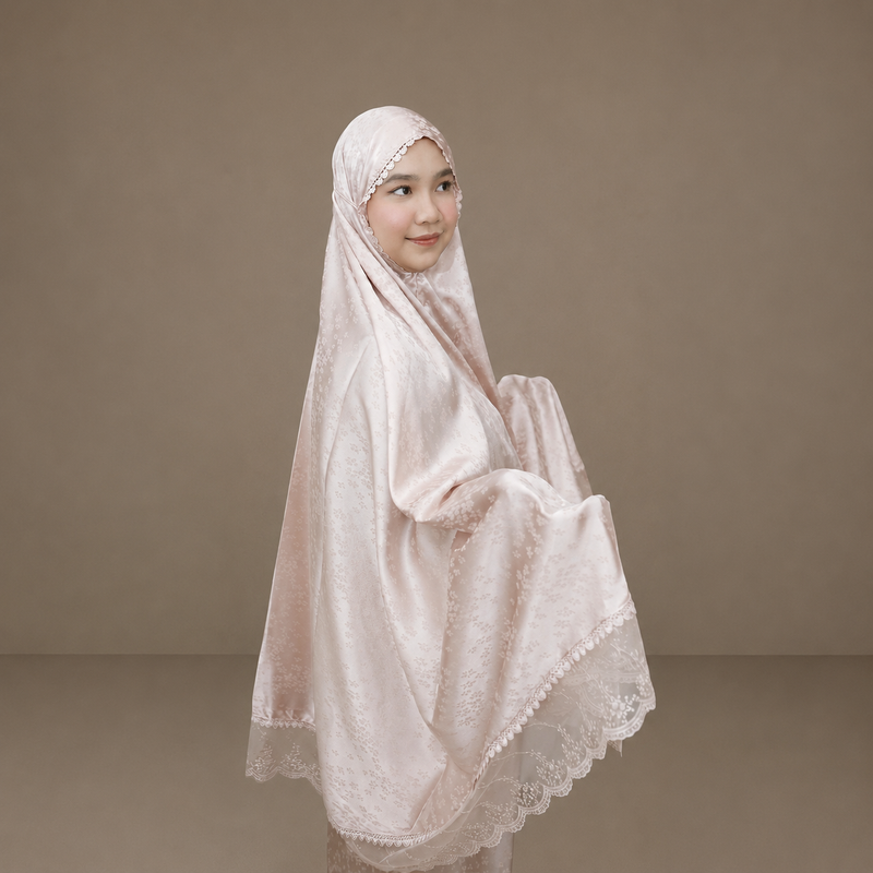 Mukena Soraya — Rose Brodée